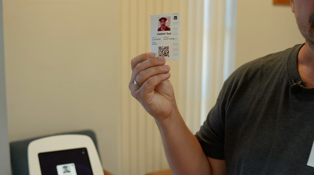visitor badge