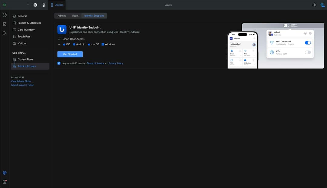 UniFi Identity Endpoint setup overview