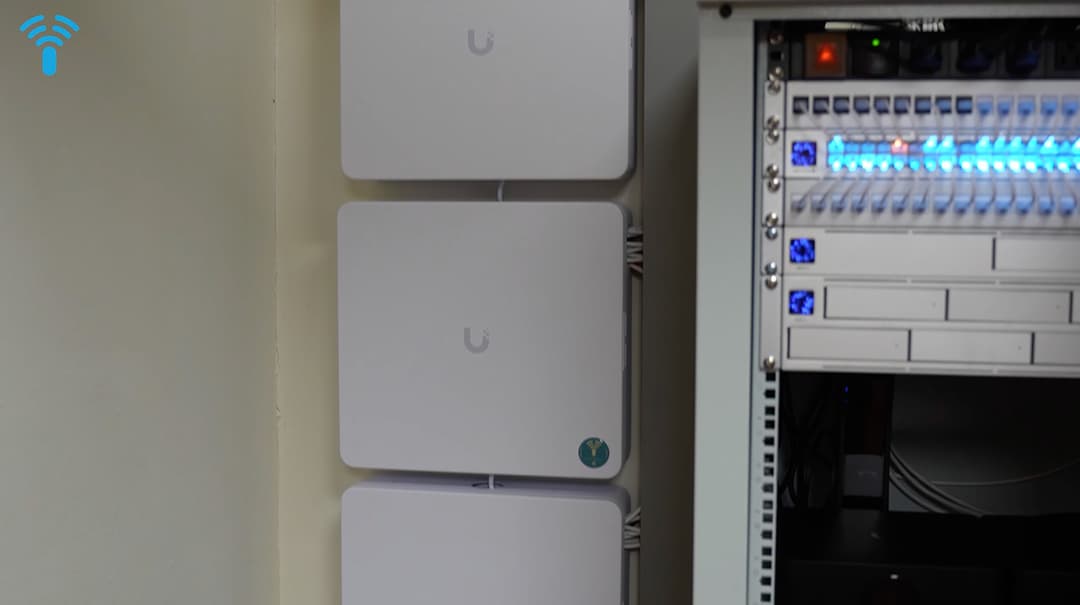 UniFi access hubs at church