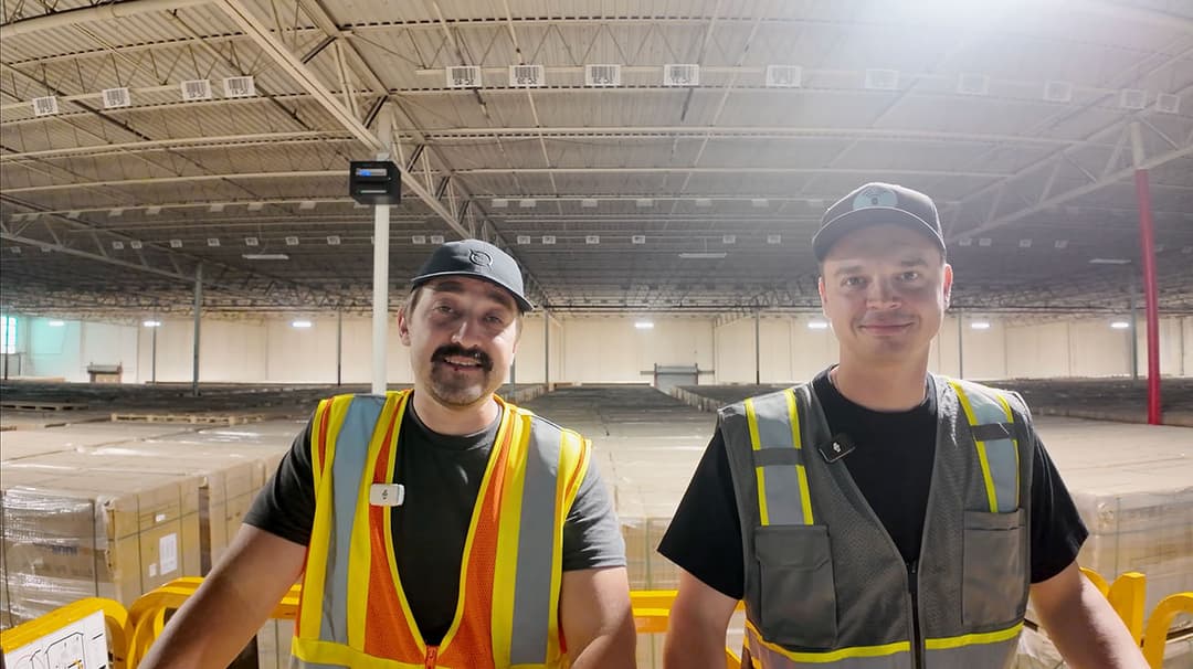 YesTechie co-founders introducing the enterprise Wi-Fi 7 warehouse deployment project