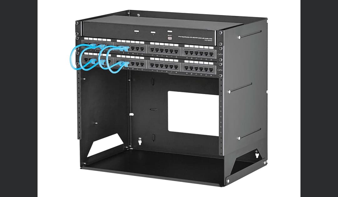 * unit rack for ethernet switch and structured cabling