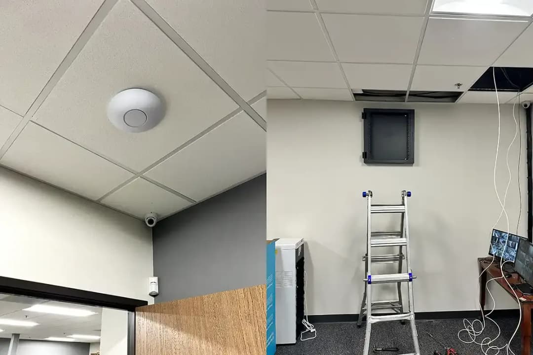 Office network installation at a Corona, CA fulfillment center