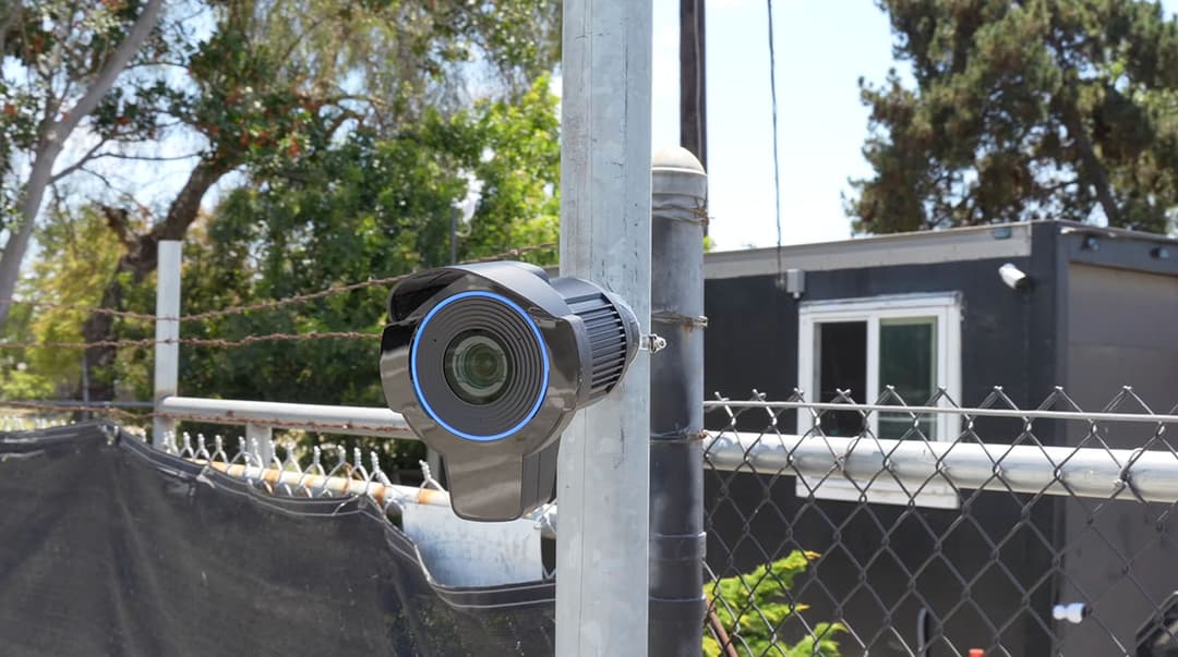 Truck yard LPR camera