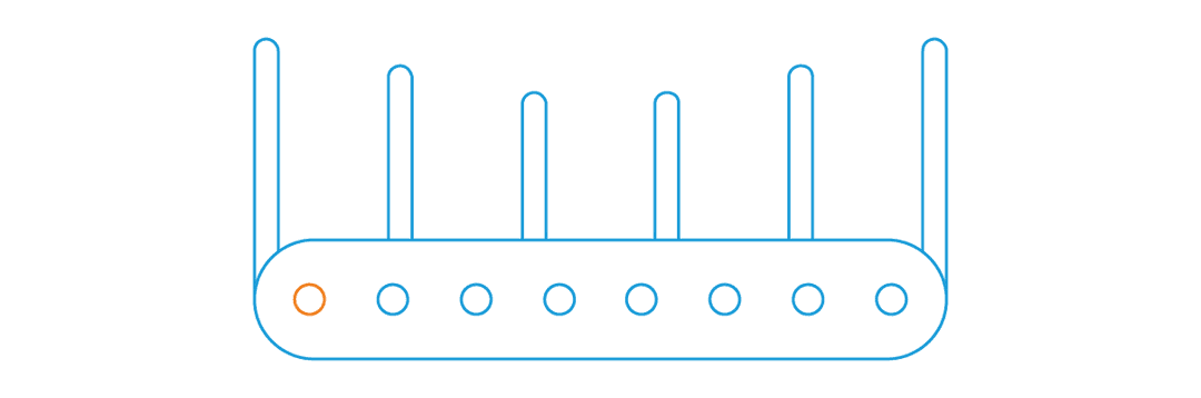 Home Network Components. Wifi Router.